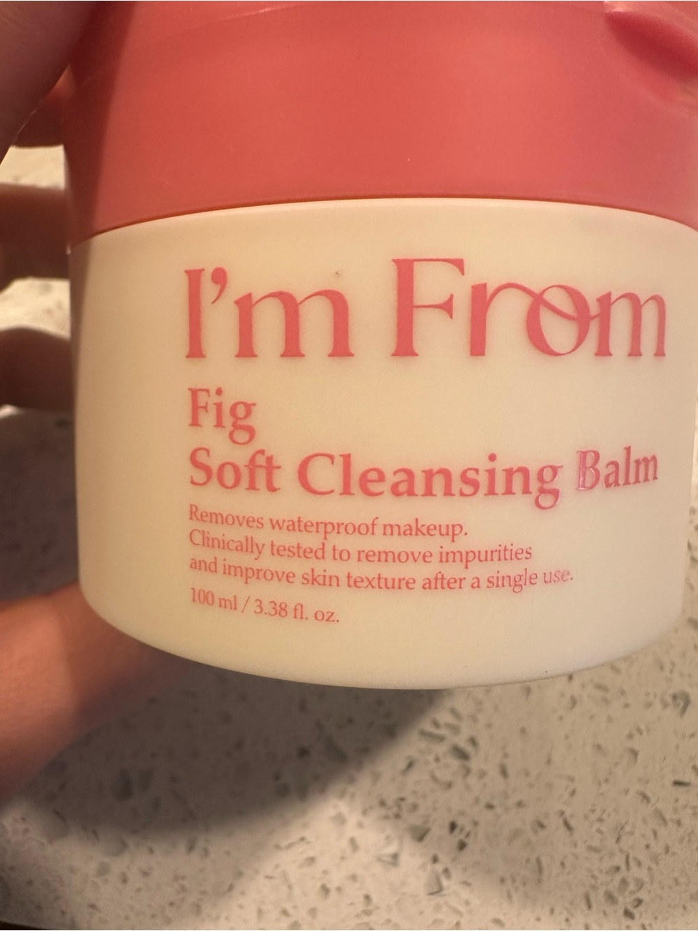 I'm From Fig Soft Cleansing Balm - Pink & Cream Jar